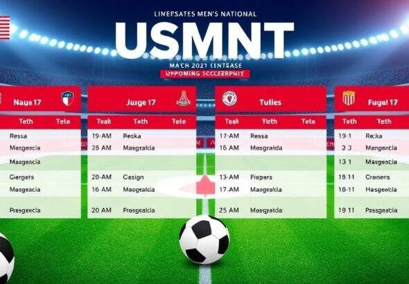 usmnt schedule